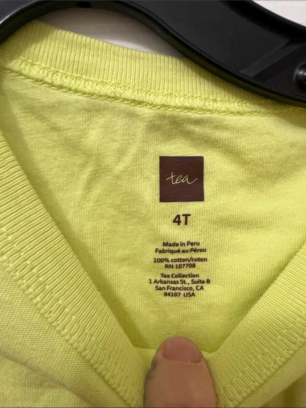 Tea Collection Lemon Green Lizard Tee - Picture 2 of 5